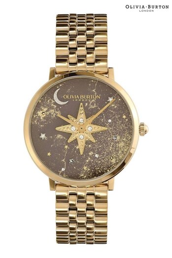 Olivia Burton Ladies Gold Tone Celestial Nova Watch (Q44928) | £149