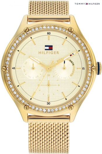 Tommy freeze Hilfiger Ladies Gold Tone Lexi Dress Watch (Q44929) | £189