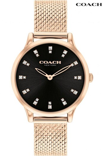 COACH Tan Ladies Pink Chelsea Watch (Q44937) | £175