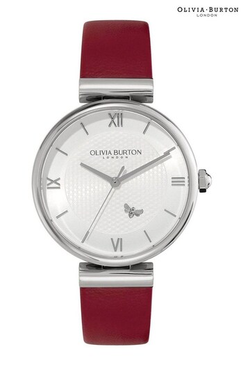 Olivia Burton Ladies Red Minima Bee Watch (Q44938) | £109