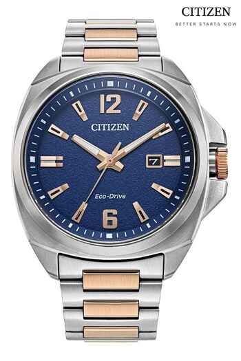 Citizen Gents Silver Tone Eco-Drive Bracelet Watch (Q44946) | £329