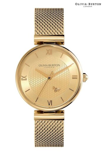 Olivia Burton Ladies Gold Tone Minima Bee Watch (Q44950) | £139