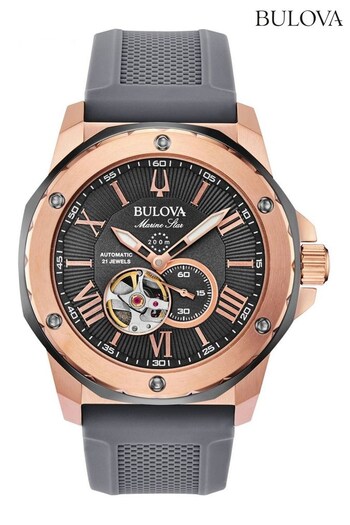 Bulova Gents Grey Marine Star Watch (Q44951) | £399