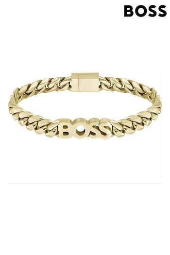 BOSS Gold Gents Jewellery Kassy Bracelet (Q44957) | £99