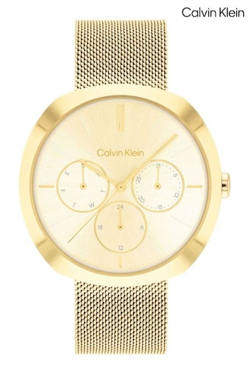 Calvin Klein Ladies Gold Tone Shape Watch (Q44960) | £189
