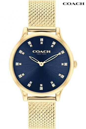 COACH Ladies Gold Tone Chelsea Watch (Q44967) | £175