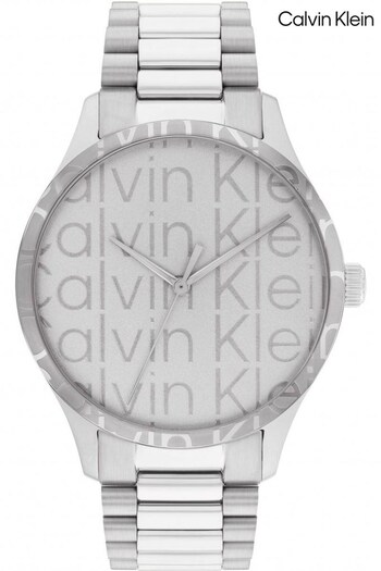 Calvin Klein Silver Tone Iconic Watch (Q44974) | £169