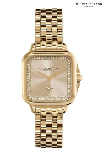 Olivia Burton Ladies Gold Tone Grosvenor Watch (Q44979) | £149
