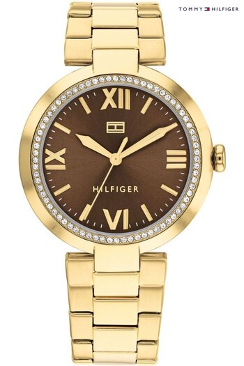 Tommy Hilfiger Ladies Gold Tone Alice Dress Watch (Q44980) | £149