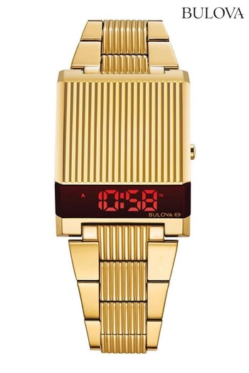 Bulova Gents Gold Tone Computron Watch (Q44987) | £269