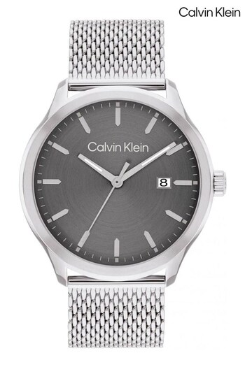 Calvin Klein Gents Silver Tone Define Watch (Q44989) | £159