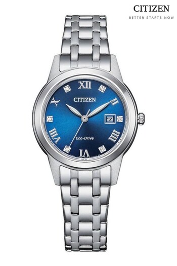 Citizen Ladies Silver Tone Eco-Drive Bracelet Watch (Q44992) | £179
