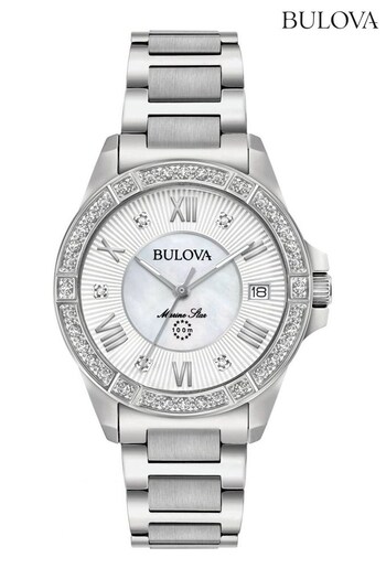 Bulova Ladies Silver Tone Marine Star Watch (Q44995) | £389
