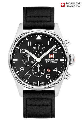 Swiss Military Gents Hanowa Thunderbolt Chrono Black Watch (Q45000) | £369