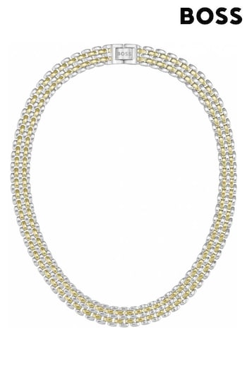 HUGO Ladies Gold Tone Jewellery Isla Necklace (Q45010) | £269