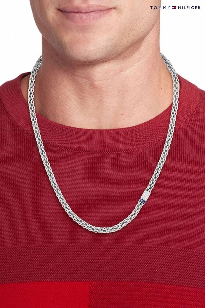 Tommy Hilfiger Jewels Monogram Silver-coloured Necklace TJ2790465 - Gifts  for him