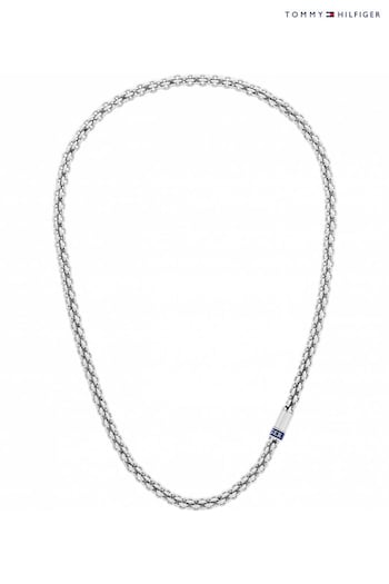 Tommy Hilfiger Gents Silver Tone Jewellery Intertwined Circles Chain Necklace (Q45019) | £69