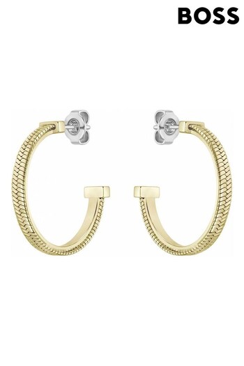 BOSS Gold Jewellery Ladies Zia Earrings (Q45051) | £69