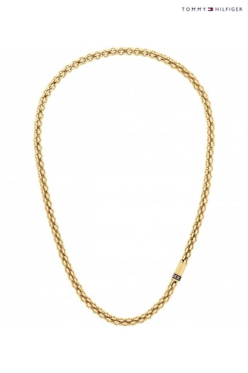 Tommy Hilfiger Jewellery Gents Gold Tone Intertwined Circles Chain Necklace (Q45052) | £99