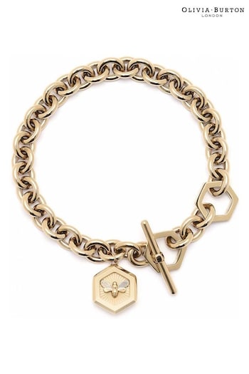 Olivia Burton Jewellery Ladies Gold Tone Minima Bee Bracelet (Q45056) | £75
