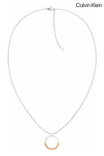 Calvin Klein Ladies Pink Jewellery Soft Squares Necklace (Q45075) | £89