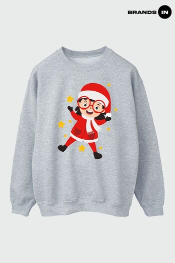 Brands In Grey Elf Mum Women Heather Grey Sweatshirt (Q45082) | £31