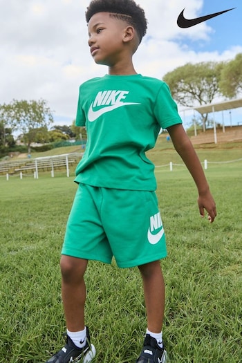 Nike Green Little Kids Club T-Shirt and Shorts Set (Q45089) | £35