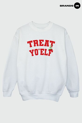 Brands In White Christmas Treat Yo Elf Boys White Sweatshirt (Q45100) | £20