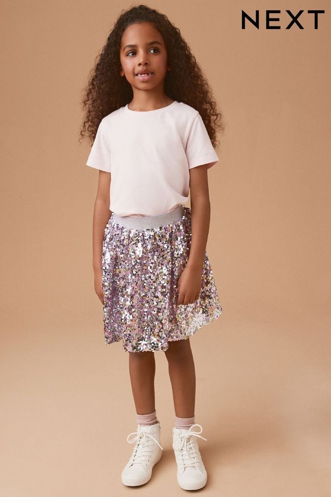 Girls sparkly shorts top