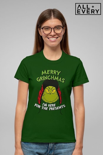 All + Every Bottle Green The Grinch Merry Grinchmas Deerstalker Hat Women's T-Shirt (Q45147) | £23