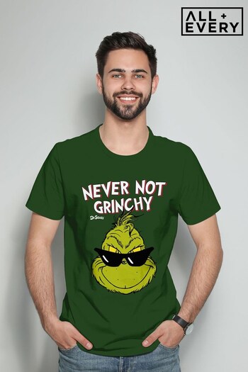 All + Every Bottle Green The Grinch Jingle All The Way Men's T-Shirt (Q45172) | £23