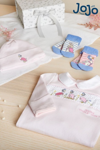 JoJo Maman Bébé Pink Jemima Puddle Duck Baby Gift Set (Q45452) | £38