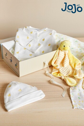 JoJo Maman Bébé Yellow New Baby Duck Gift Set (Q45464) | £59