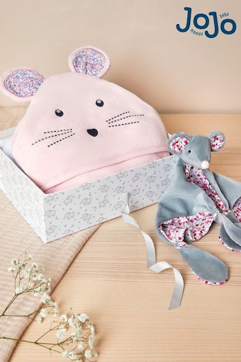 JoJo Maman Bébé Mouse Cuddles Gift Set (Q45465) | £39