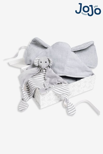 JoJo Maman Bébé Grey Elephant Cuddles Gift Set (Q45466) | £39