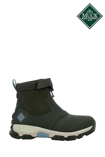Muck Boots Green Apex Mid Zip Wellington Wellies (Q45743) | £170