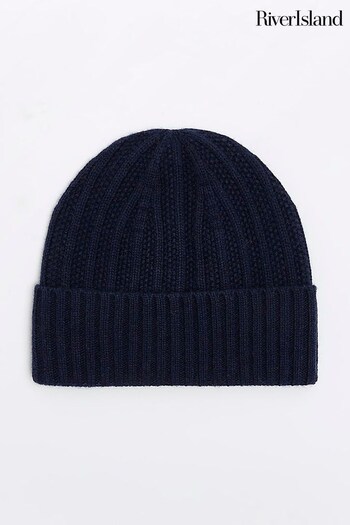 River Island Blue Beanie Hat (Q45816) | £25