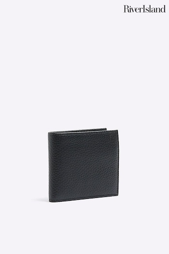 River Island Black Pebbled Leather Wallet (Q45838) | £20