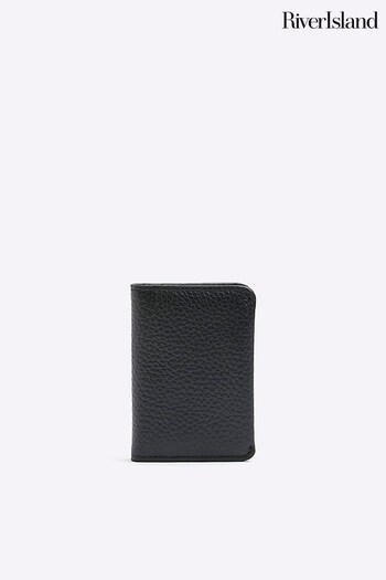 River Island Black Pebbled Leather Card Holder (Q45883) | £15