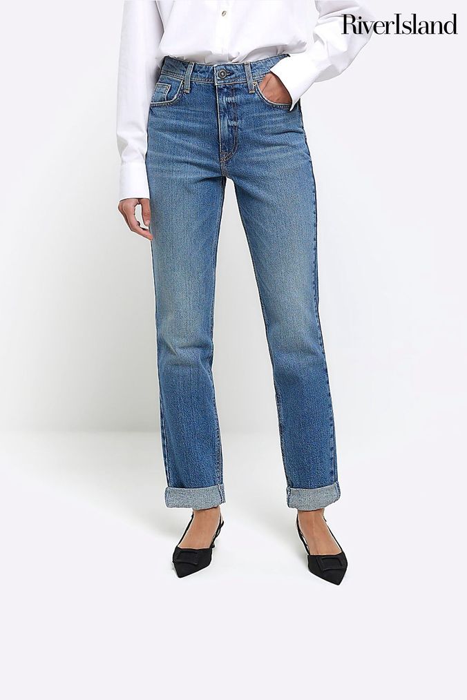 Rolled up discount mom jeans
