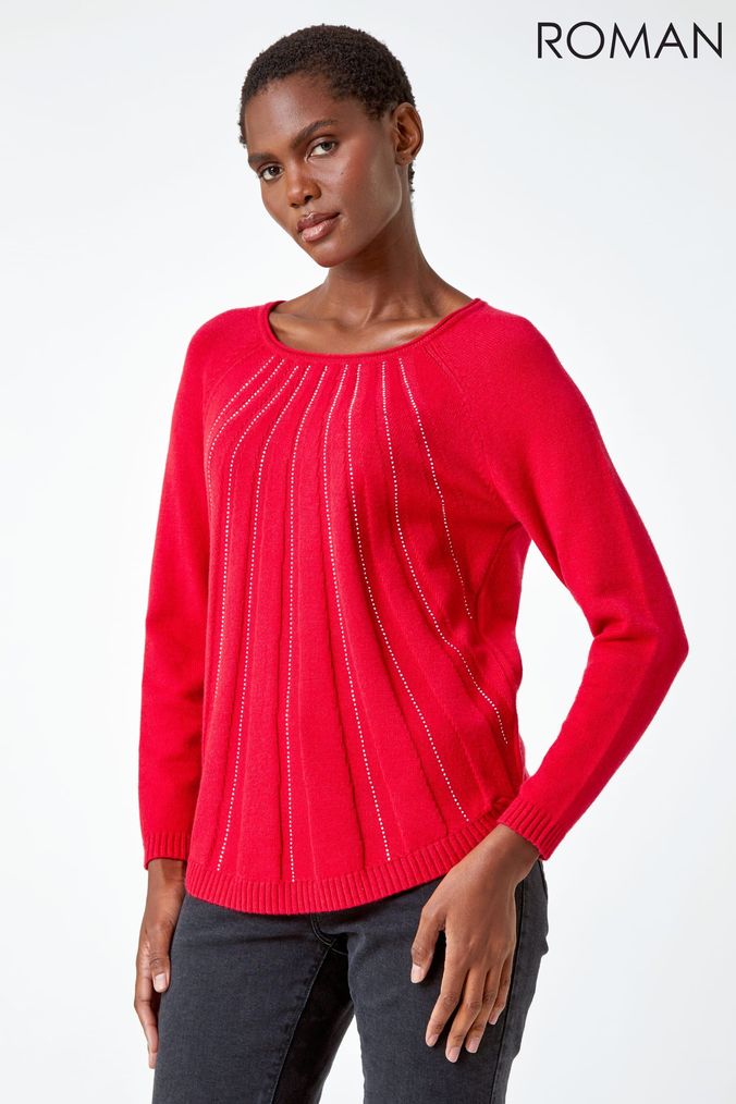 Long sleeve hotsell red sweater