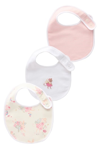 Pink Fairy Baby Bibs 3 Pack (Q46075) | £7