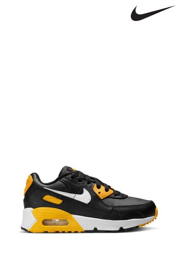 Nike junior Black Air Max 90 LTR Little Kids Shoes (Q46096) | £65