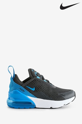 Nike sneakers Black/Blue Air Max 270 Junior Trainers (Q46098) | £75