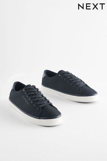 Navy Canvas Trainers (Q46120) | £30