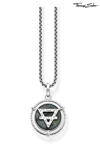 Thomas Sabo Green Elements of Nature Necklace (Q46188) | £179