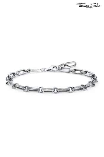 Thomas Sabo Silver Tone 925 Blackened Adjustable Link Bracelet (Q46195) | £139