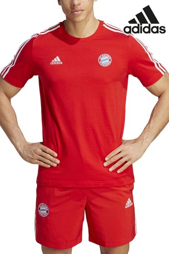 adidas Red FC Bayern DNA T-Shirt (Q46241) | £28