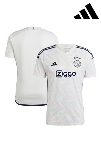 adidas White Ajax Away Shirt 2023-24 (Q46269) | £80