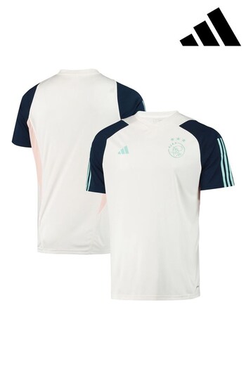 adidas White Ajax Training Jersey (Q46270) | £40